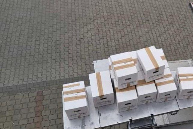 Behördenumzug in Eichigt mit einem Möbellift